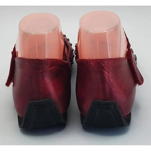 Helle Comfort Red Mary Jane Style Flats Lisboa Red C17701  Size 38 EUR 7 US - Picture 5 of 7